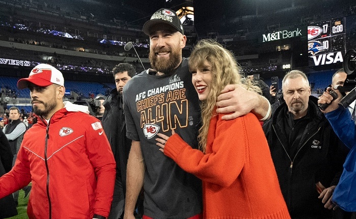 Taylor Swift and Travis Kelce