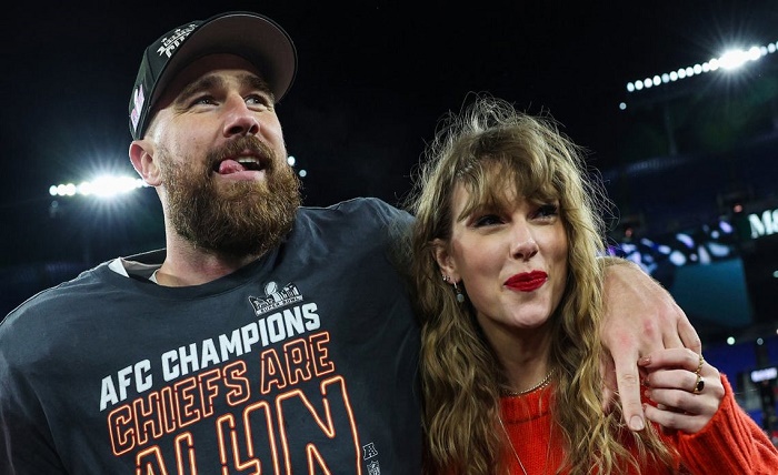 Taylor Swift and Travis Kelce